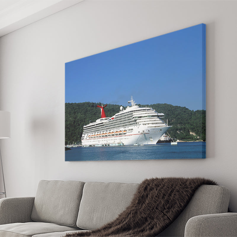 Jamaica Ocho Rios Cruise Ship Canvas Wall Art - Canvas Prints, Prints For Sale, Painting Canvas