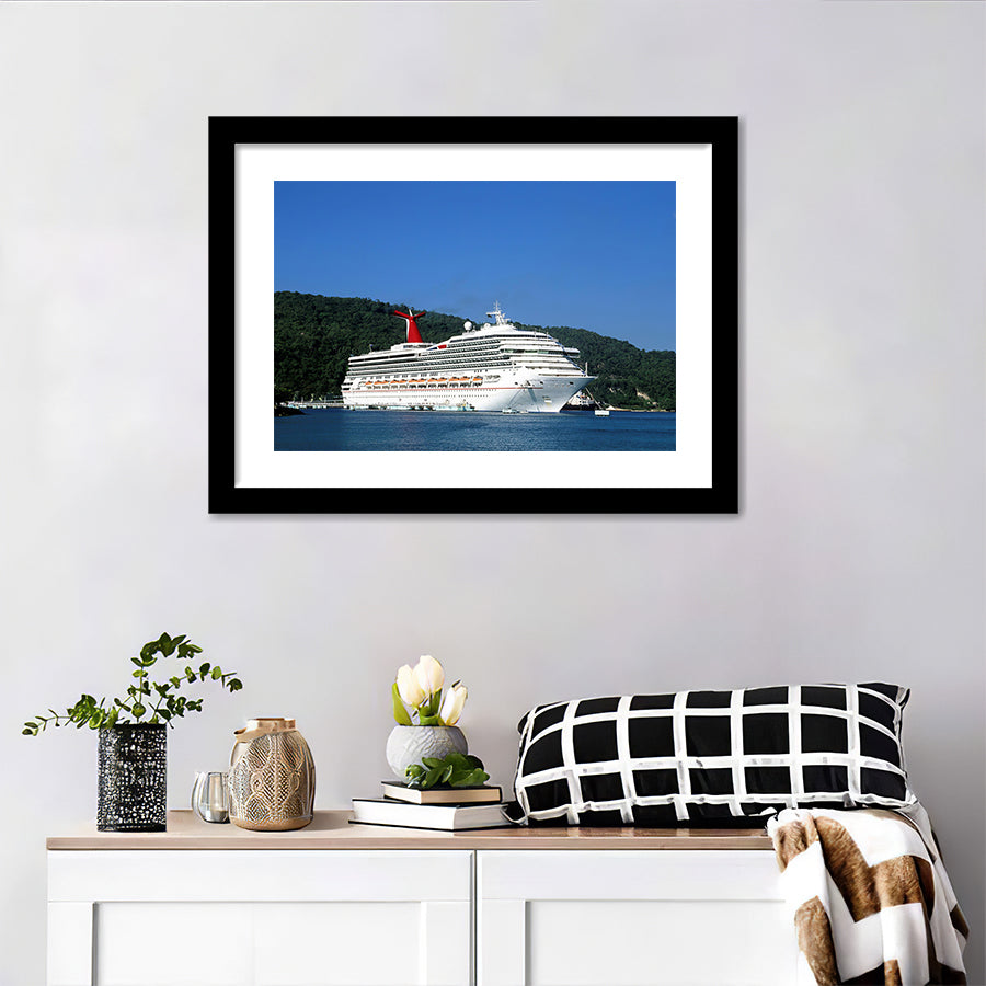 Jamaica Ocho Rios Cruise Ship Wall Art Print - Framed Art, Framed Prints, Painting Print