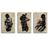 Jammin Artists Canvas Set of 3 Piece Canvas Prints Wall Art Decor