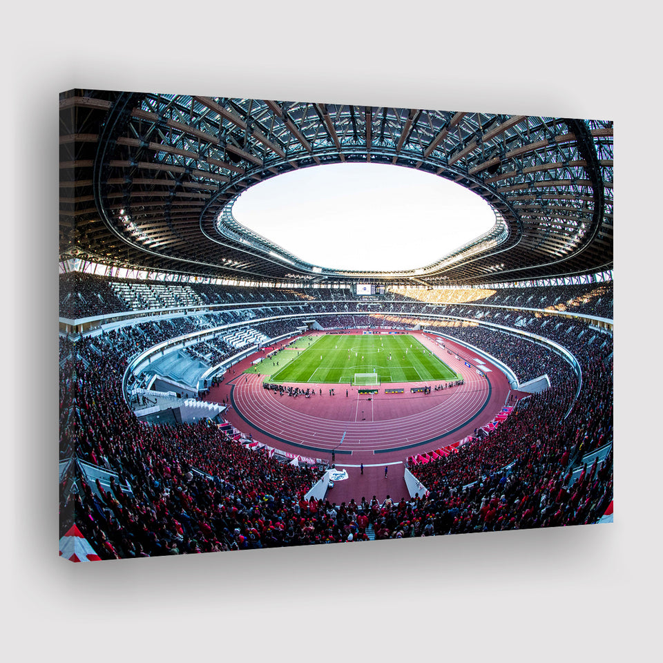 Japan National Stadium, Stadium Canvas, Sport Art, Gift for him, Fan Gift, Canvas Prints Wall Art Decor