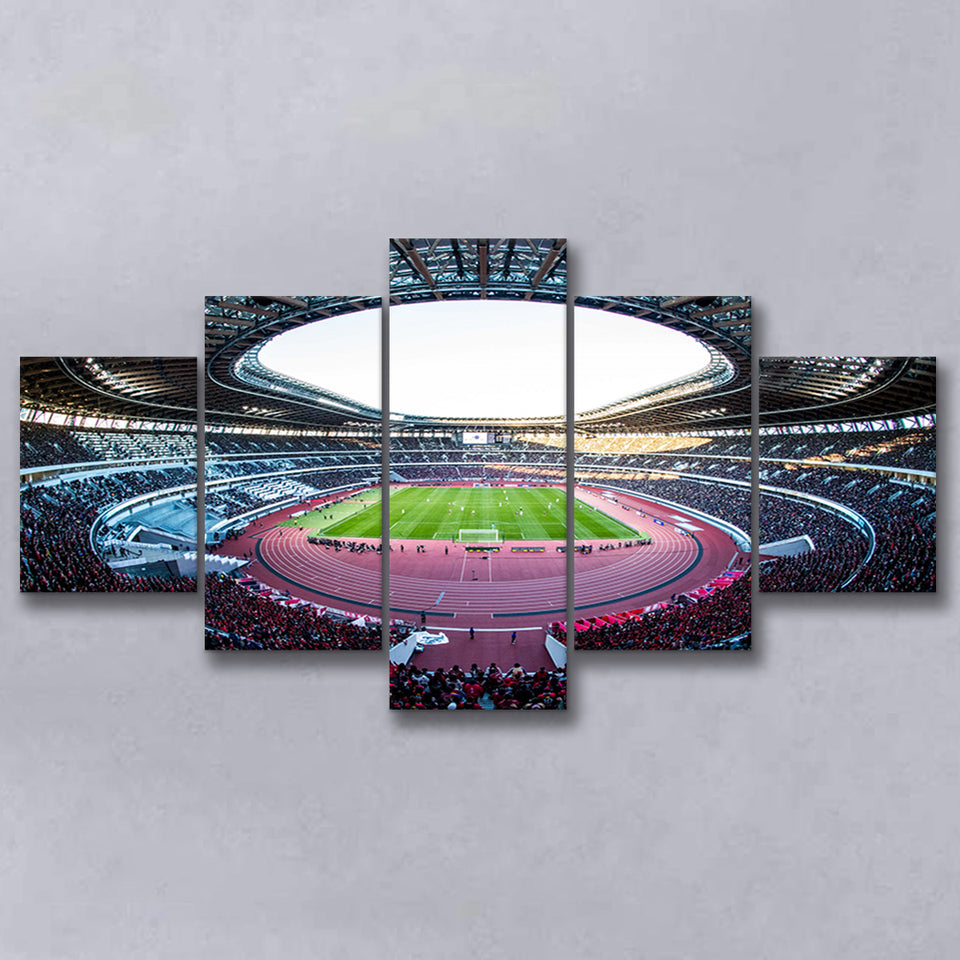 Japan National Stadium, Stadium Canvas, Sport Art, Large Canvas, Multi Panels, Canvas Prints Wall Art Decor