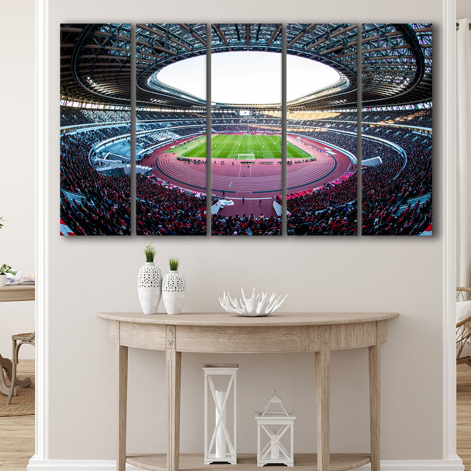Japan National Stadium, Stadium Canvas, Sport Art, Gift for him, Multi Panels B, Canvas Prints Wall Art Decor