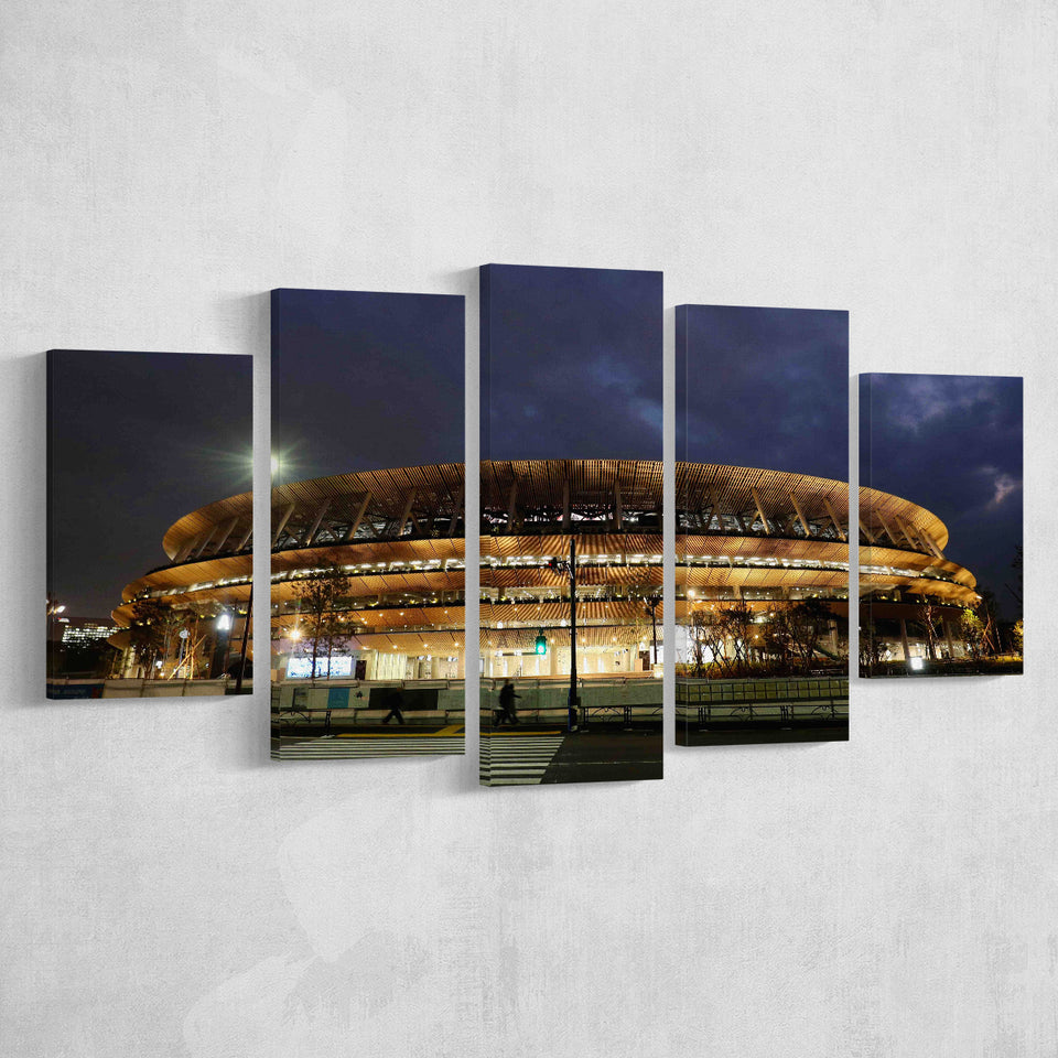Japan New National Stadium, Stadium Canvas, Sport Art, Large Canvas, Multi Panels, Canvas Prints Wall Art Decor
