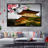 Japan Canvas Large Japanese Decor Framed Canvas Prints Wall Art Home Decor - Painting Canvas, Black Frame, Framed Picture