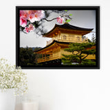 Japan Canvas Large Japanese Decor Framed Canvas Prints Wall Art Home Decor - Painting Canvas, Black Frame, Framed Picture