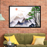 Japan Print Mountain Framed Art Prints Wall Art Decor, Framed Picture, Home Decor