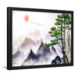 Japan Print Mountain Framed Art Prints Wall Art Decor, Framed Picture, Home Decor