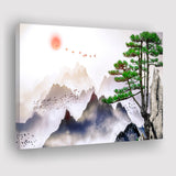 Japan Print Mountain Canvas Prints Wall Art Decor - Painting Canvas,Home Decor, Ready to Hang