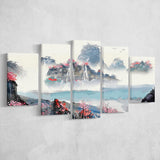Japanese Sakura Canvas Landscape Large Canvas Prints Multi Panels Wall Art Prints Home Decor