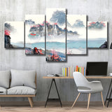 Japanese Sakura Canvas Landscape Large Canvas Prints Multi Panels Wall Art Prints Home Decor