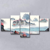 Japanese Sakura Canvas Landscape Large Canvas Prints Multi Panels Wall Art Prints Home Decor