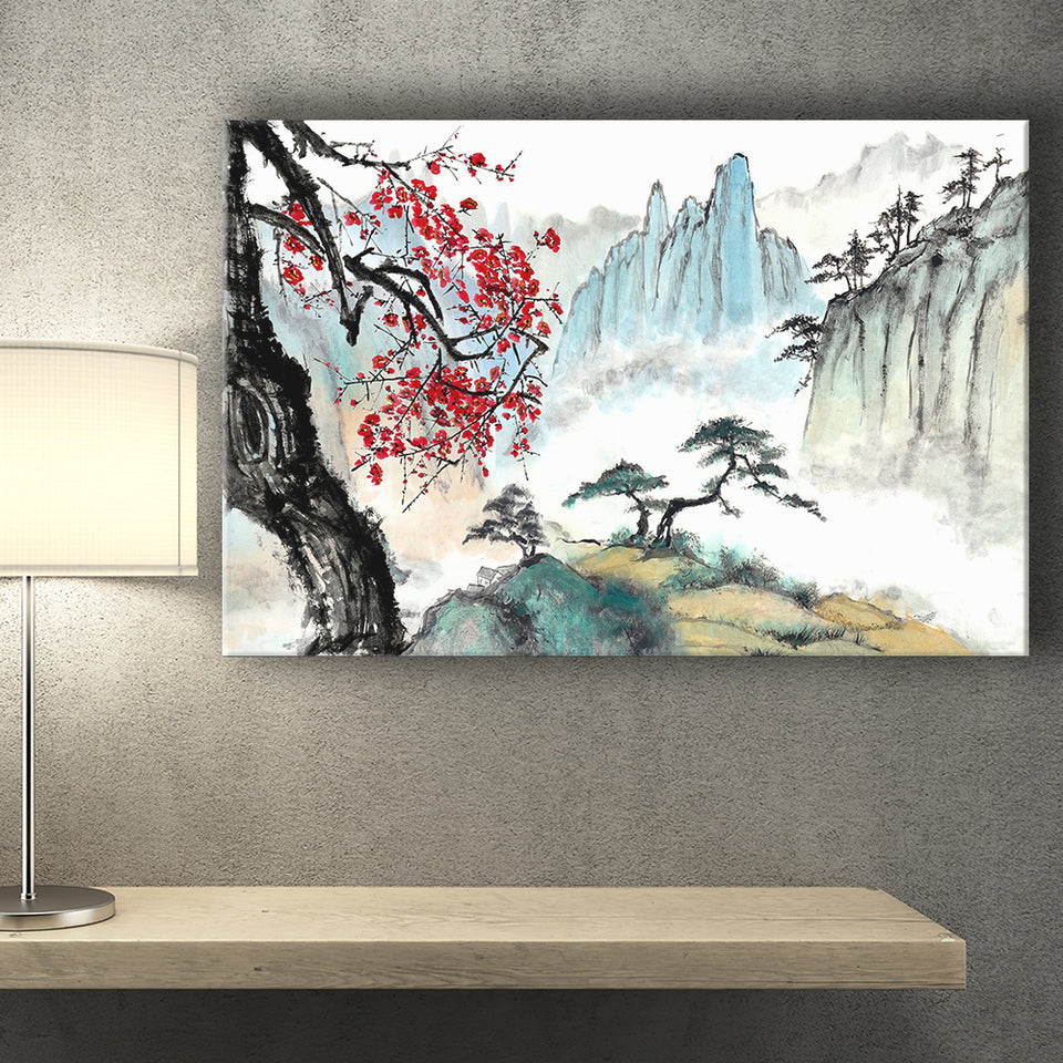 Japanese Canvas Canvas Prints Wall Art Decor - Painting Canvas,Home Decor, Ready to Hang