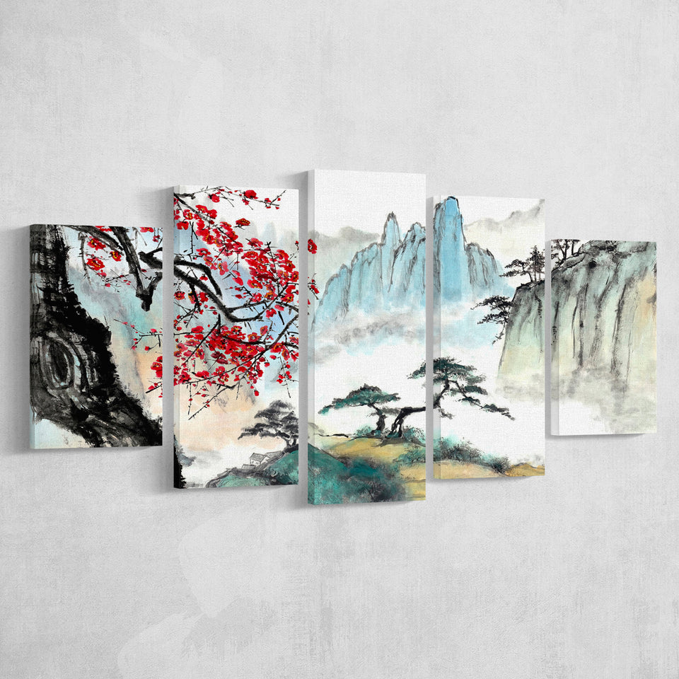Japanese Canvas Large Japanese Large Canvas Prints Multi Panels Wall Art Prints Home Decor