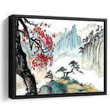 Japanese Canvas Framed Canvas Prints Wall Art Decor, Framed Picture, Floating Frame