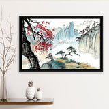 Japanese Canvas Framed Canvas Prints Wall Art Decor, Framed Picture, Floating Frame