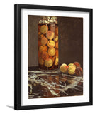 Jar Of Peaches By Claude Monet-Canvas Art,Art Print,Framed Art,Plexiglass cover