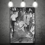 Jazz Dancers Black And White Print, Jazz Music Canvas Prints Wall Art Home Decor