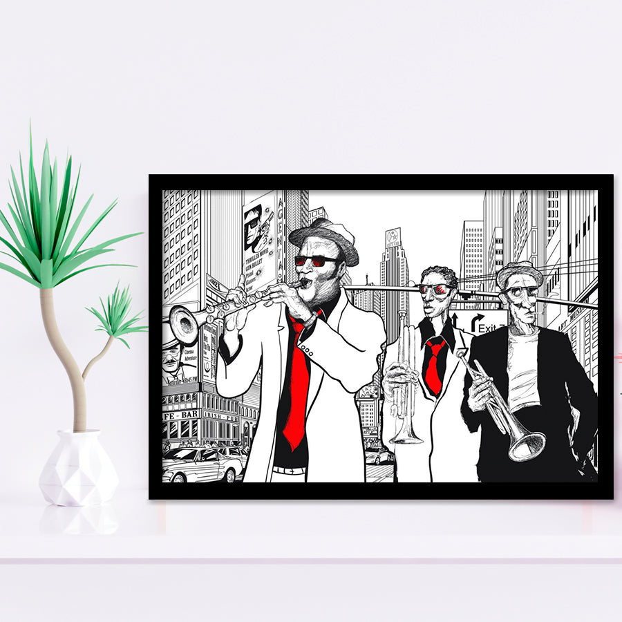 Jazz Music Framed Art Prints Wall Decor - Painting Prints, Framed Picture
