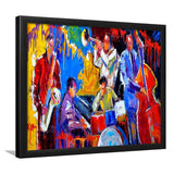 Jazz Music Painting, African Jazz, Music Room Framed Art Prints, Wall Art,Home Decor,Framed Picture