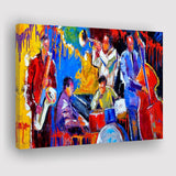 Jazz Music Painting, African Jazz, Music Room Canvas Prints Wall Art Home Decor