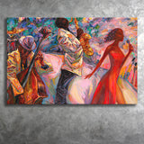 Jazz Band Music Abstract Canvas Prints Wall Art - Painting Canvas, Home Wall Decor, For Sale, Painting Prints