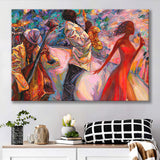Jazz Band Music Abstract Canvas Prints Wall Art - Painting Canvas, Home Wall Decor, For Sale, Painting Prints