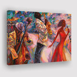 Jazz Band Music Abstract Canvas Prints Wall Art - Painting Canvas, Home Wall Decor, For Sale, Painting Prints
