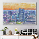 Jersey City Watercolor Jersey City New Jersey, Sport Art Prints Fan Gift, Canvas Prints Wall Art Decor