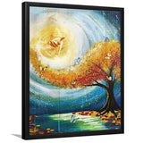 Jesus And Beautiful Tree Take His Hand Framed Art Prints - Framed Painting, Painting Art, Prints for Sale,Wall Art,Wall Decor