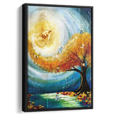 Jesus And Beautiful Tree Take His Hand Framed Canvas Prints - Painting Canvas, Framed Art, Prints for Sale, Wall Art, Wall Decor