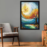 Jesus And Beautiful Tree Take His Hand Framed Canvas Prints - Painting Canvas, Framed Art, Prints for Sale, Wall Art, Wall Decor