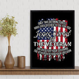 Jesus Christ And The Veteran Canvas Prints Wall Art - Painting Canvas, Wall Decor 