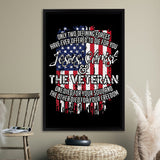 Jesus Christ And The Veteran Canvas Prints Wall Art - Painting Canvas, Wall Decor 