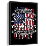 Jesus Christ And The Veteran Canvas Prints Wall Art - Painting Canvas, Wall Decor 