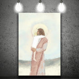 Jesus Christ Holding Child Childrens Nursery Baby Canvas Prints Wall Art - Painting Canvas, Art Prints, Wall Decor