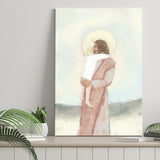 Jesus Christ Holding Child Childrens Nursery Baby Canvas Prints Wall Art - Painting Canvas, Art Prints, Wall Decor