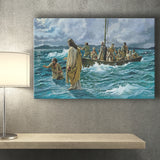 Jesus Christ Walking On Water Canvas Prints Wall Art - Painting Canvas, Art Prints, Wall Decor