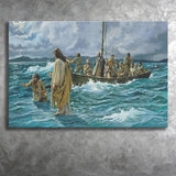 Jesus Christ Walking On Water Canvas Prints Wall Art - Painting Canvas, Art Prints, Wall Decor