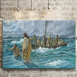 Jesus Christ Walking On Water Canvas Prints Wall Art - Painting Canvas, Art Prints, Wall Decor