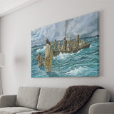 Jesus Christ Walking On Water Canvas Prints Wall Art - Painting Canvas, Art Prints, Wall Decor