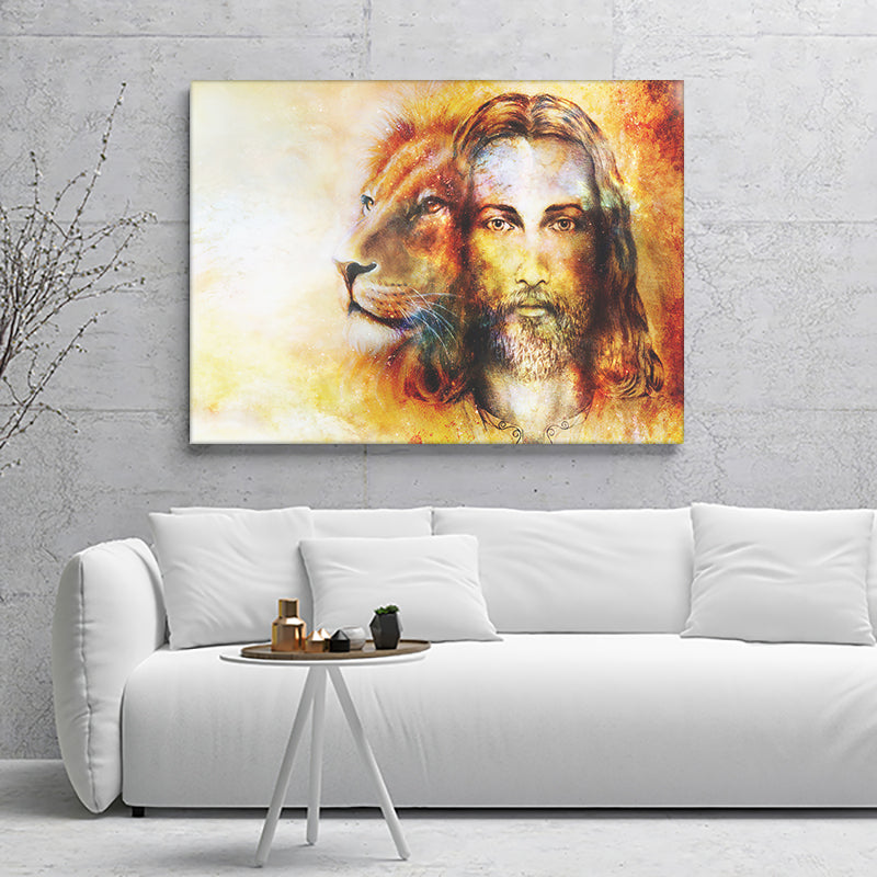 Jesus Cristo Leao Canvas Wall Art - Canvas Prints, Prints for Sale, Canvas Painting, Home Decor
