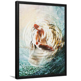 Jesus Give Me Your Hand Water Ocean Framed Art Print Wall Decor - Painting Art,Framed Picture,Wall Art
