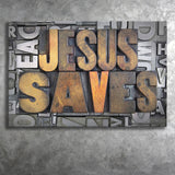 Jesus Saves Canvas Prints - Painting Canvas, Canvas Art, Prints for Sale, Wall Art, Wall Decor