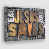 Jesus Saves Canvas Prints - Painting Canvas, Canvas Art, Prints for Sale, Wall Art, Wall Decor
