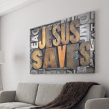 Jesus Saves Canvas Prints - Painting Canvas, Canvas Art, Prints for Sale, Wall Art, Wall Decor
