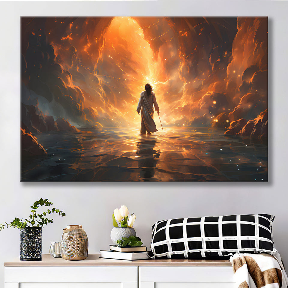 Jesus Christ Art Found The New World Canvas Prints Wall Art Home Decor, Painting Canvas, Living Room Wall Decor