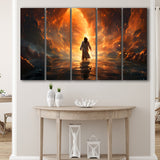 Jesus Christ Art Found The New World 5 Panels B Canvas Prints Wall Art Home Decor, Extra Large Canvas