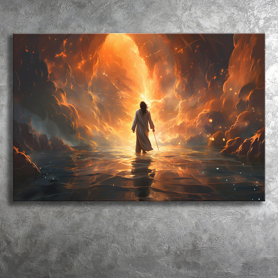 Jesus Christ Art Found The New World Canvas Prints Wall Art Home Decor, Painting Canvas, Living Room Wall Decor