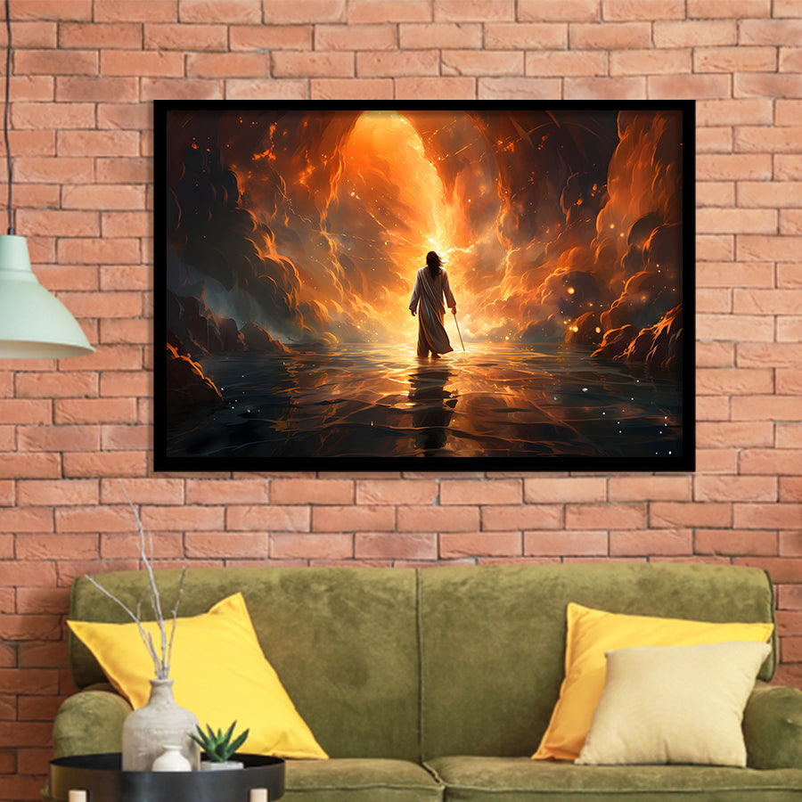 Jesus Christ Art Found The New World Framed Art Prints Wall Decor, Painting Art, Framed Picture