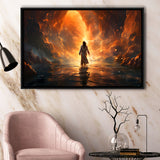 Jesus Christ Art Found The New World Framed Canvas Prints Wall Art Home Decor, Painting Canvas, Floating Frame